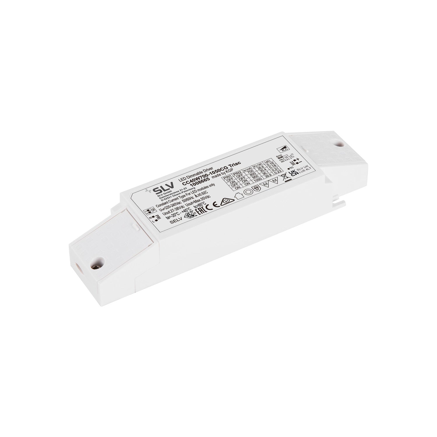 Treiber - Controlador LED 40 W, 700-1050 mA, FASE