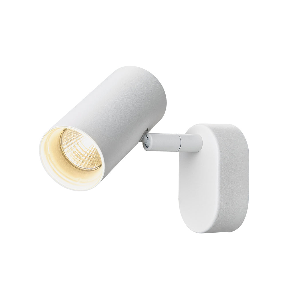 NOBLO®, luminária de parede e de teto, de montagem saliente, simples, redonda, 2000-3000 K, 8 W, regulação da intensidade da luz, PHASE, 36°, branco
