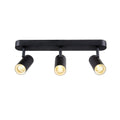 NOBLO®, luminária de parede e de teto, de montagem saliente, tripla, redonda, 2000-3000 K, 22 W, regulação da intensidade da luz, PHASE, 36°, preto