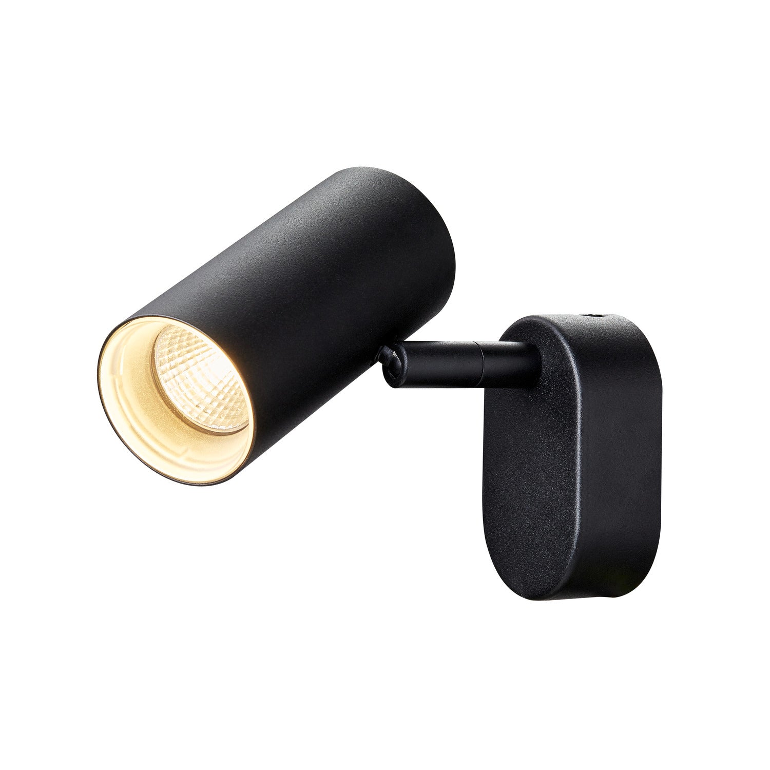 NOBLO®, luminária de parede e de teto, de montagem saliente, simples, redonda, 3000 K, 6 W, PHASE, 32°, preto