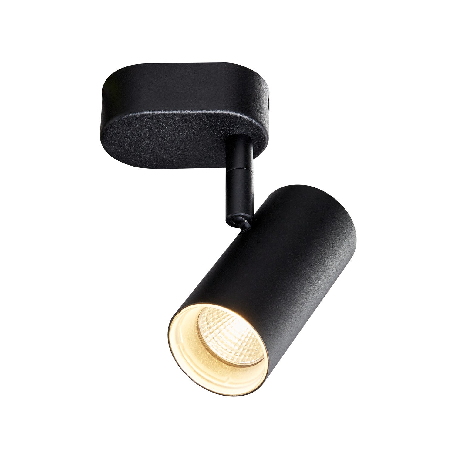NOBLO®, luminária de parede e de teto, de montagem saliente, simples, redonda, 3000 K, 6 W, PHASE, 32°, preto