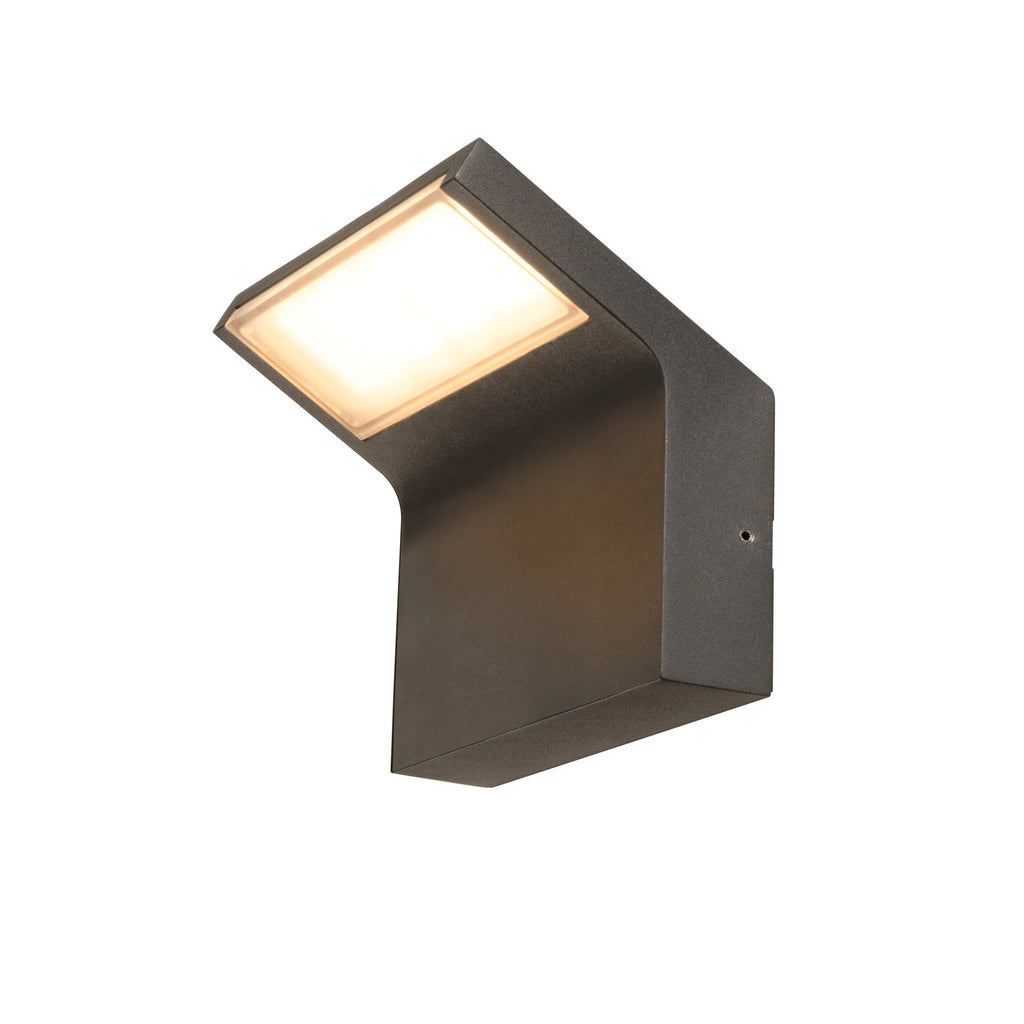 ORDI II, WL, luminária de parede de montagem saliente, angular, 2200/3000 K, IP65, preto