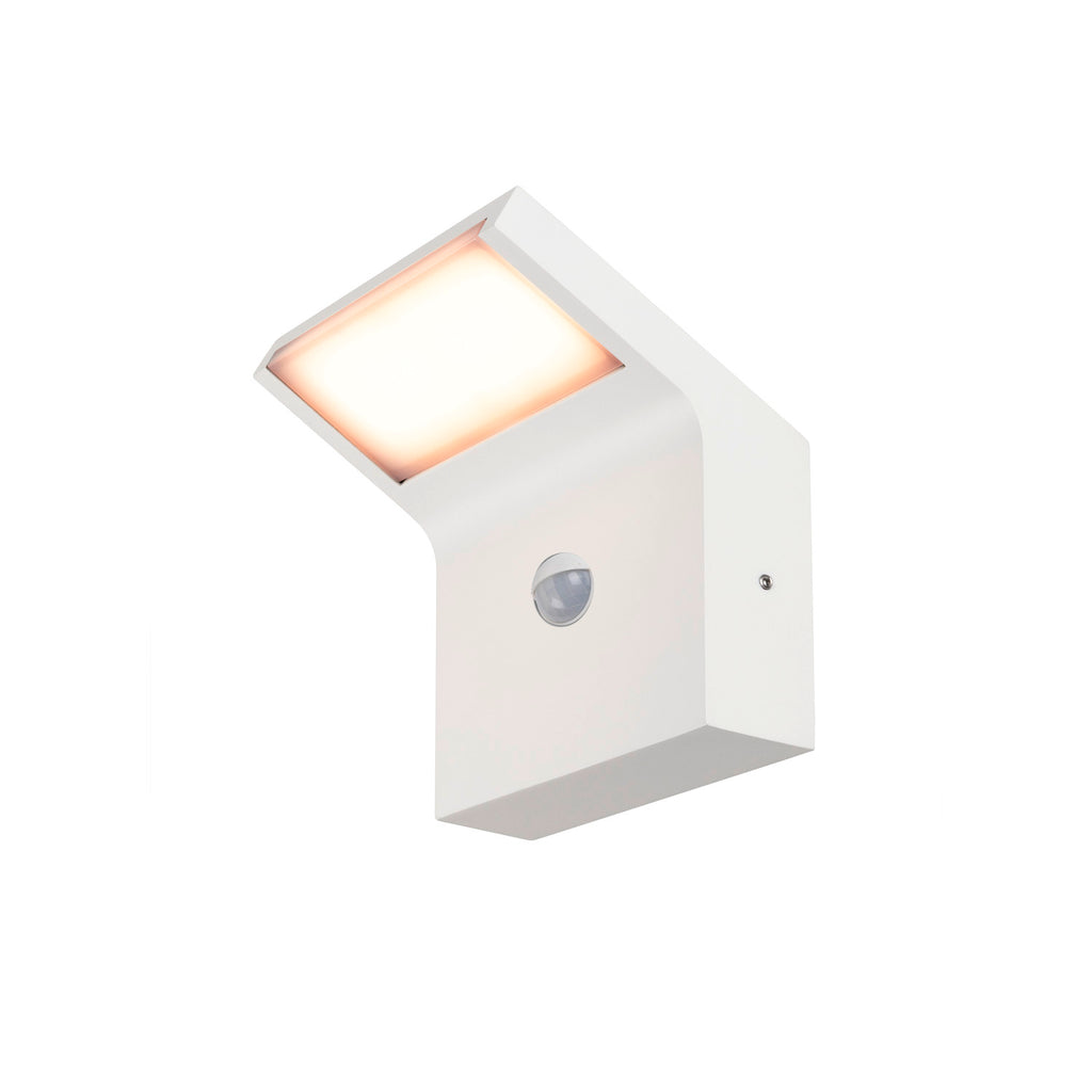 ORDI II, WL, SENSOR, luminária de parede de montagem saliente, angular, 2200/3000 K, IP54, branco