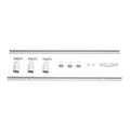 PURI 2.0, 1Ph., Conjunto de calhas triplas, QPAR51, branco