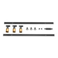 PURI 2.0, 1Ph., Conjunto de calhas triplas, QPAR51, dourado/preto