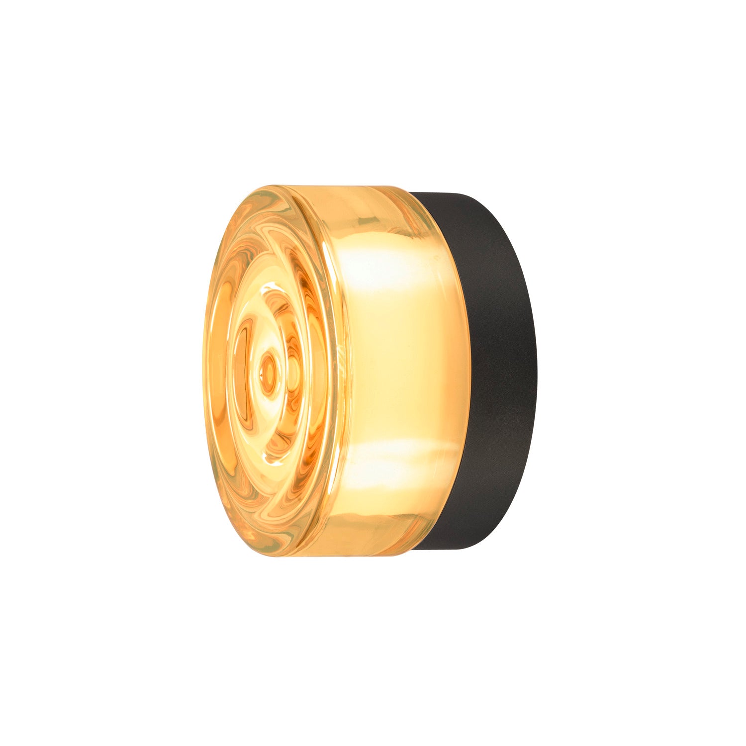 CYFT WAVE, luminária de montagem saliente em parede e teto, 2700/3000/4000 K, 6,5 W, PHASE, preto / âmbar