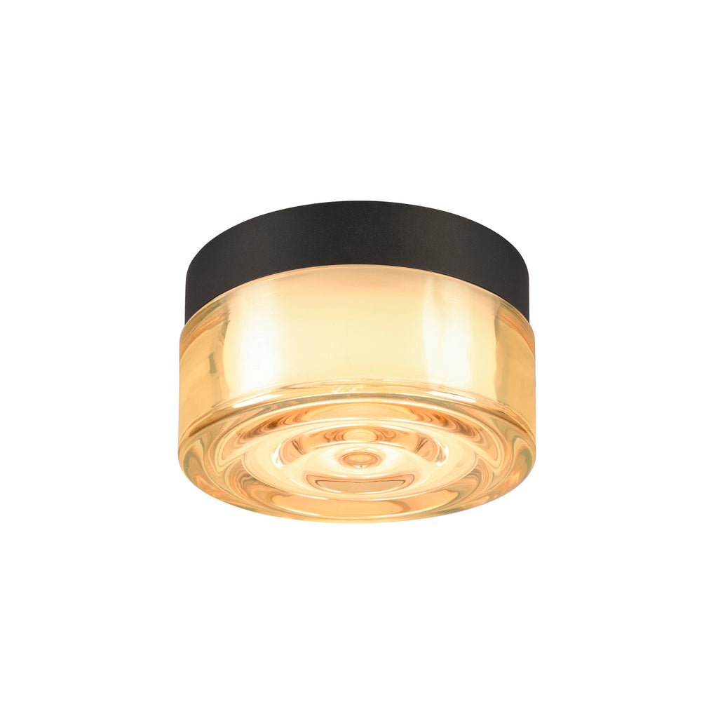 CYFT WAVE, luminária de montagem saliente em parede e teto, 2700/3000/4000 K, 6,5 W, PHASE, preto / âmbar
