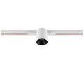FIX-IT!, 48V, DALI, redondo, calha padrão, spot, 2700K, 6,6 W, 36°, branco / preto