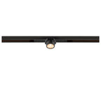 FIX-IT!, 48V, DALI, redondo, calha padrão, spot, 2700K, 6,6 W, 36°, bronze / preto
