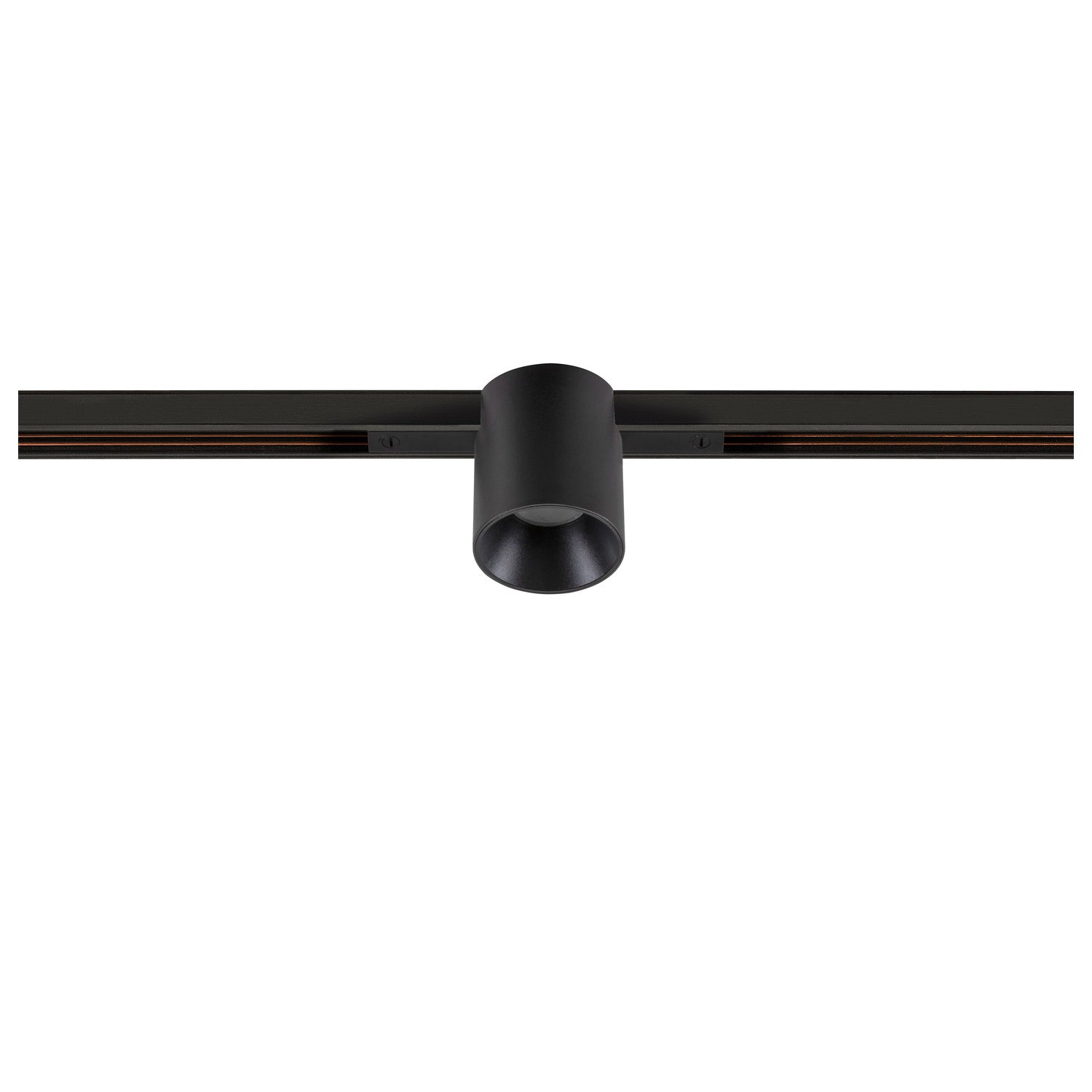FIX-IT!, 48V, DALI, redondo, calha padrão, spot, 3000K, 6,6 W, 36°, preto / preto