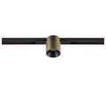 FIX-IT!, 48V, DALI, redondo, calha padrão, spot, 3000K, 6,6 W, 36°, bronze / preto