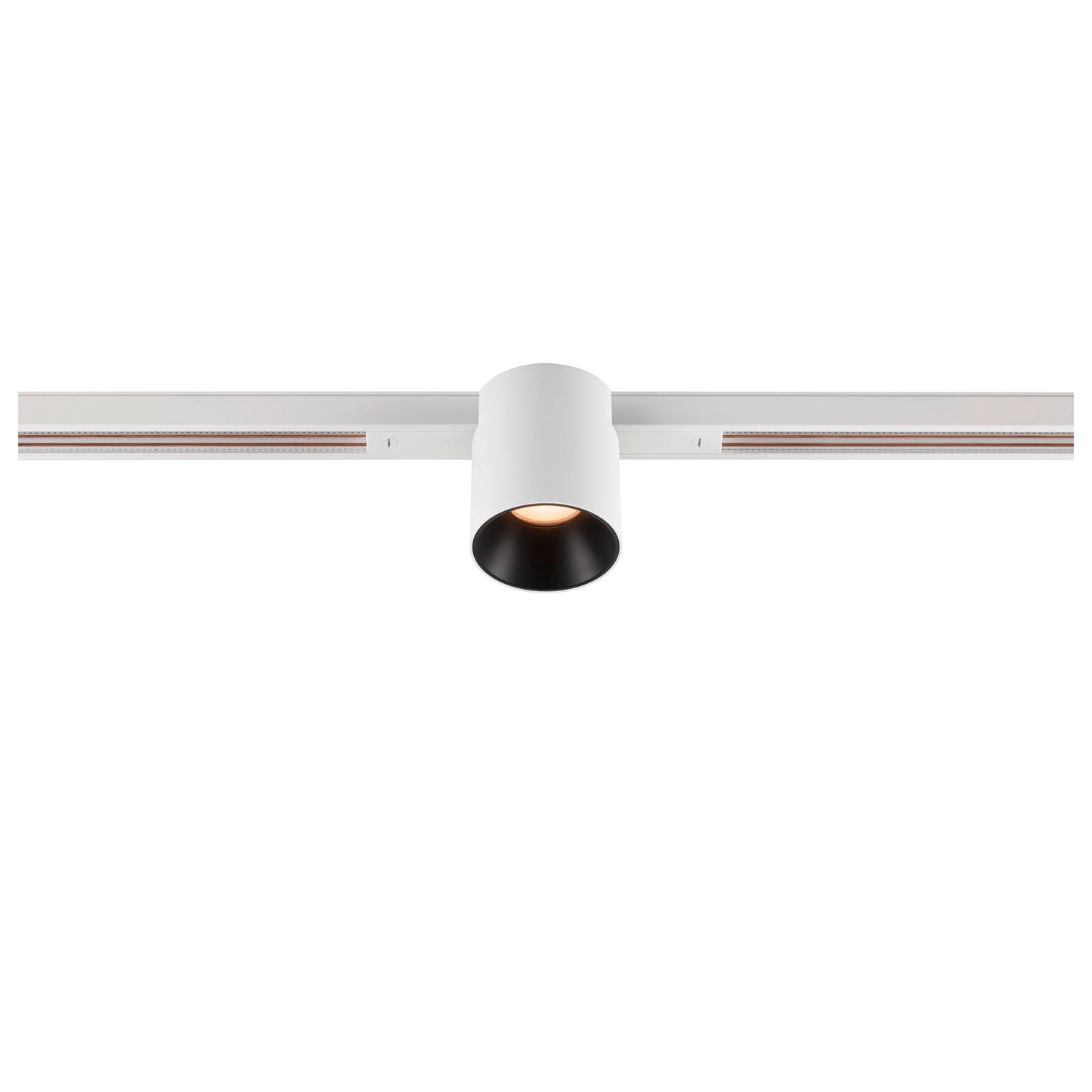 FIX-IT!, 48V, DALI, redondo, calha padrão, spot, 2000-3000K, 7,4 W, 36°, branco / preto