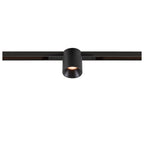 FIX-IT!, 48V, DALI, redondo, calha padrão, spot, 2000-3000K, 7,4 W, 36°, preto / preto