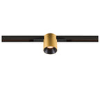 FIX-IT!, 48V, DALI, redondo, calha padrão, spot, 2000-3000K, 7,4 W, 36°, dourado / preto