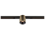 FIX-IT!, 48V, DALI, redondo, calha padrão, spot, 2000-3000K, 7,4 W, 36°, bronze / preto