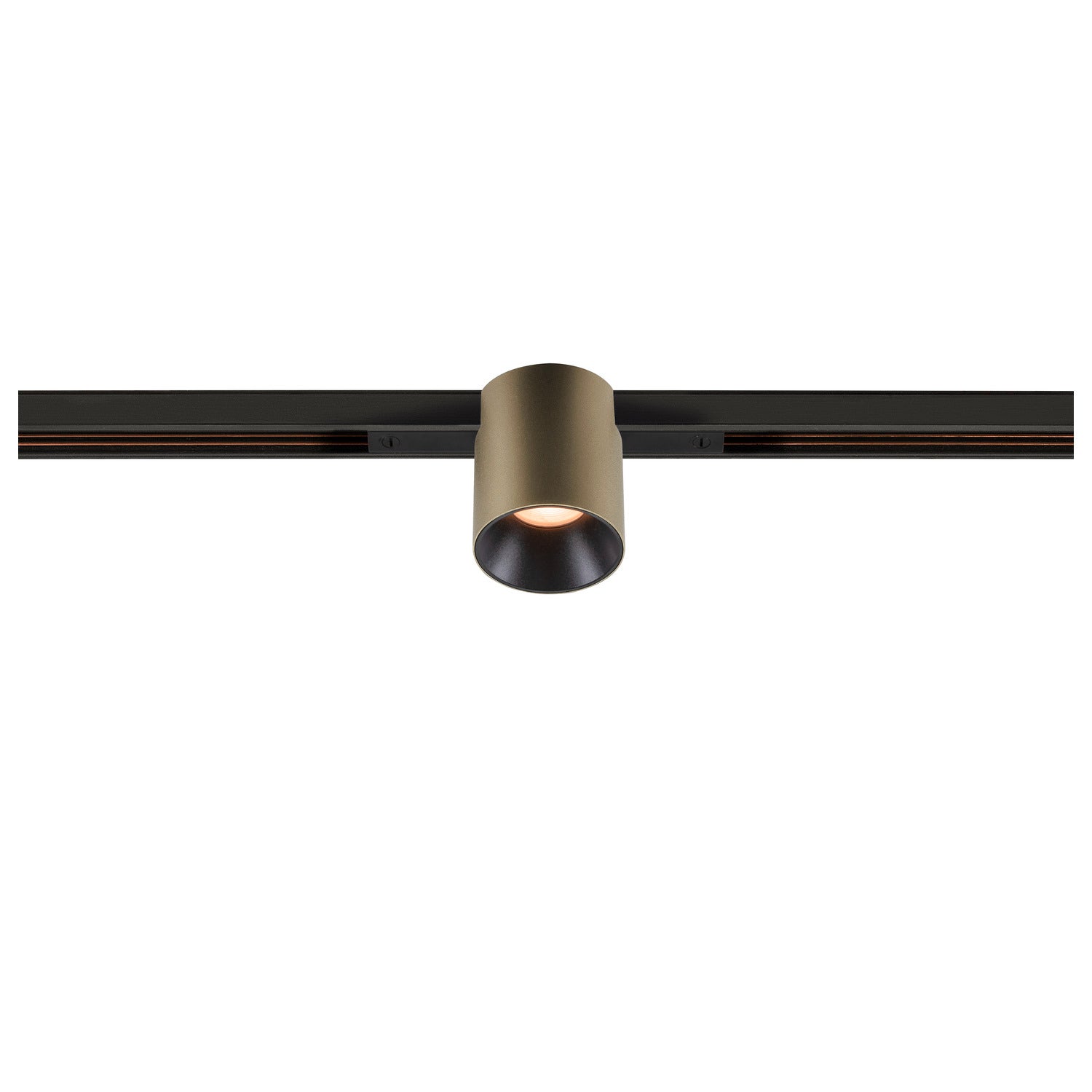 FIX-IT!, 48V, DALI, redondo, calha padrão, spot, 2000-3000K, 7,4 W, 36°, bronze / preto