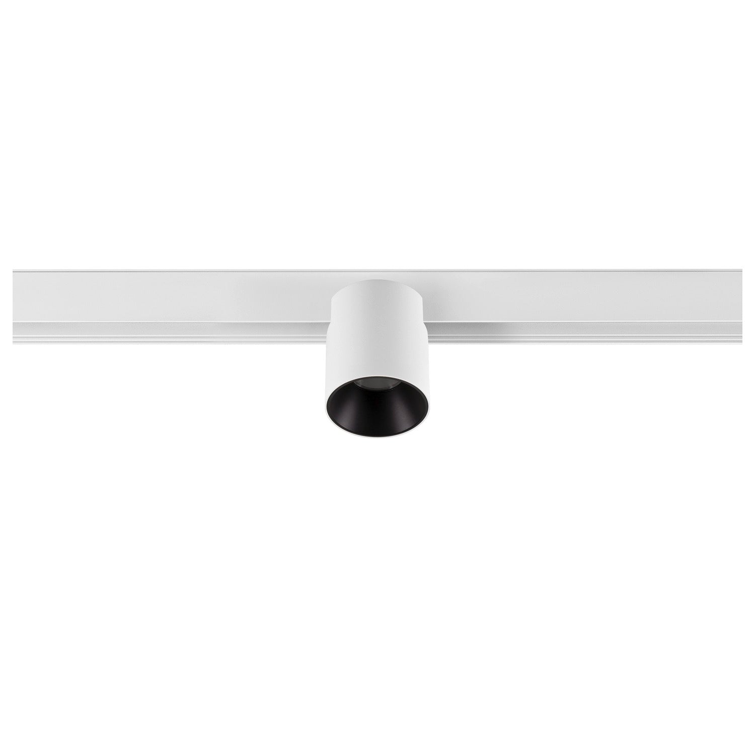 FIX-IT!, 48V, DALI, redondo, calha de montagem na superfície, spot, 3000K, 6,6 W, 36°, branco / preto