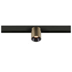 FIX-IT!, 48V, DALI, redondo, calha de montagem na superfície, spot, 2000-3000K, 7,4 W, 36°, bronze / preto