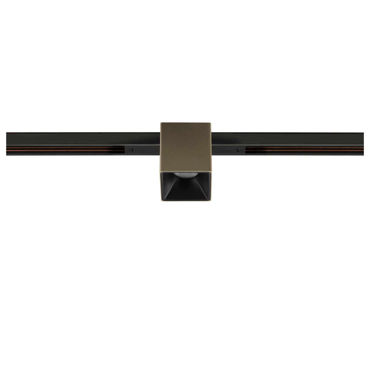 FIX-IT!, 48V, DALI, angular, calha padrão, spot, 2700K, 6,6 W, 36°, bronze / preto