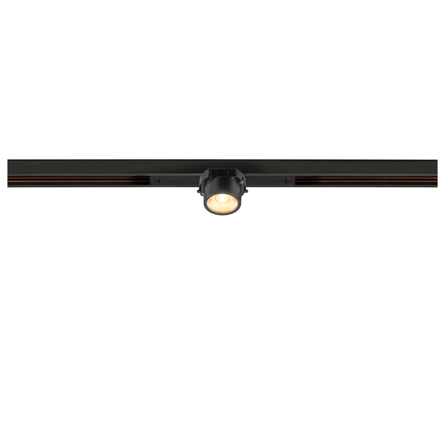 FIX-IT!, 48V, DALI, angular, calha padrão, spot, 3000K, 6,6 W, 36°, preto / preto