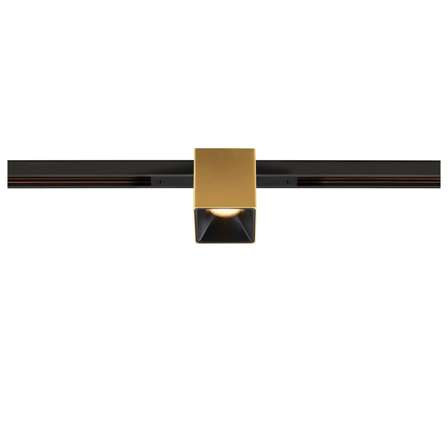 FIX-IT!, 48V, DALI, angular, calha padrão, spot, 3000K, 6,6 W, 36°, dourado / preto