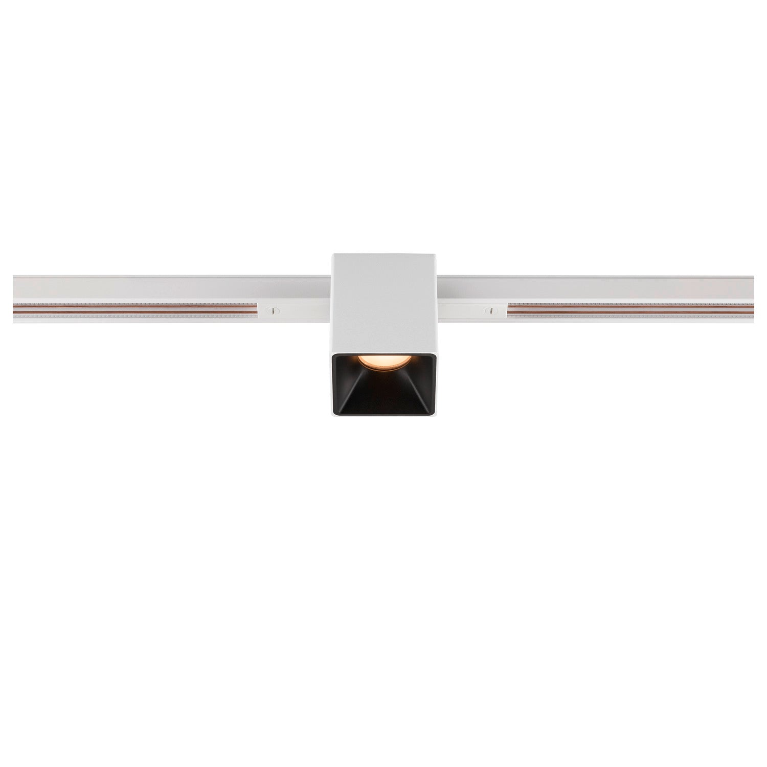 FIX-IT!, 48V, DALI, angular, calha padrão, spot, 2000-3000K, 7,4 W, 36°, branco / preto