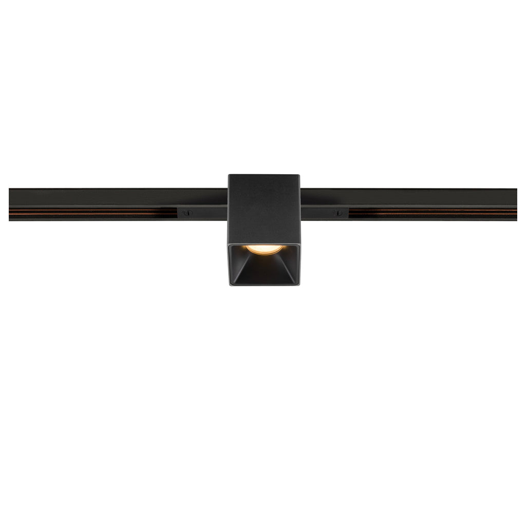 FIX-IT!, 48V, DALI, angular, calha padrão, spot, 2000-3000K, 7,4 W, 36°, preto / preto