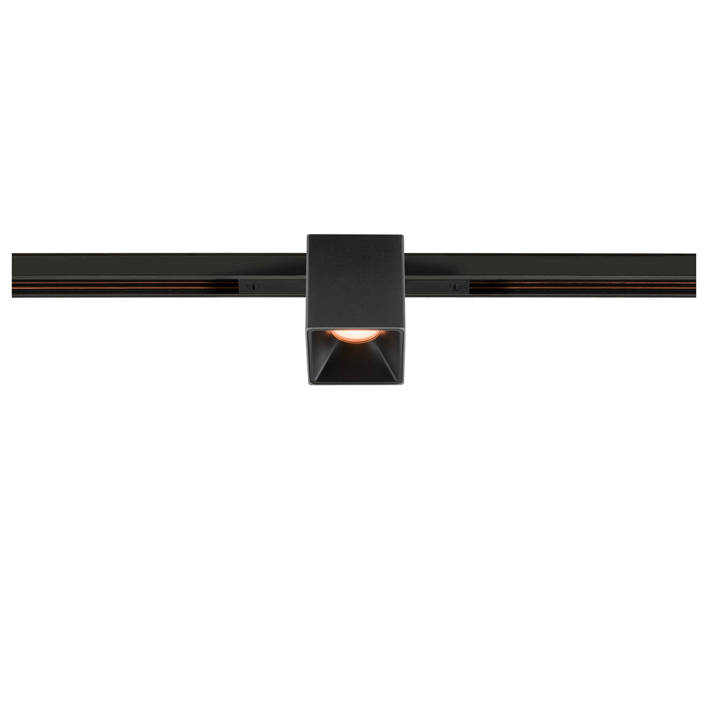 FIX-IT!, 48V, DALI, angular, calha padrão, spot, 2000-3000K, 7,4 W, 36°, preto / preto