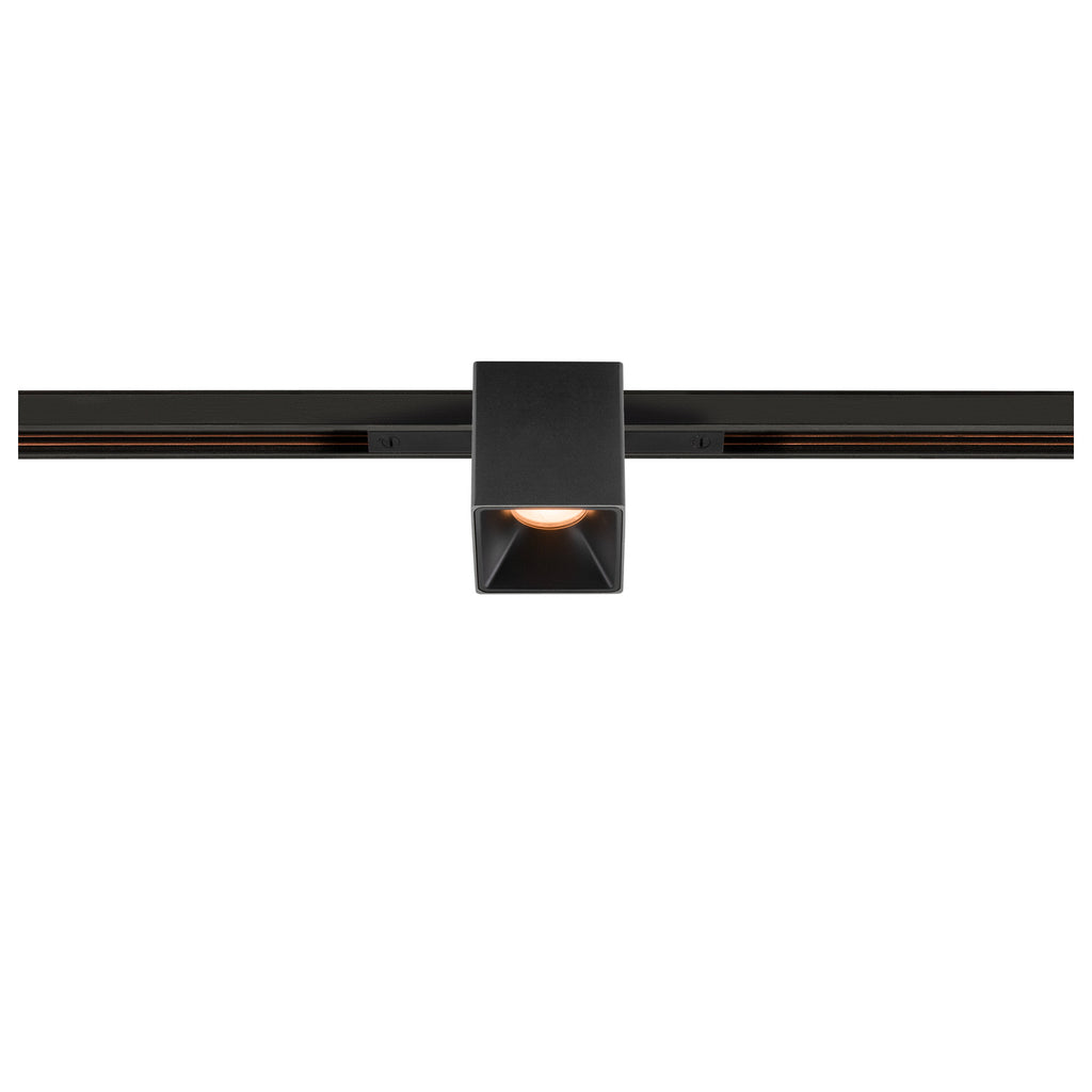FIX-IT!, 48V, DALI, angular, calha padrão, spot, 2000-3000K, 7,4 W, 36°, preto / preto