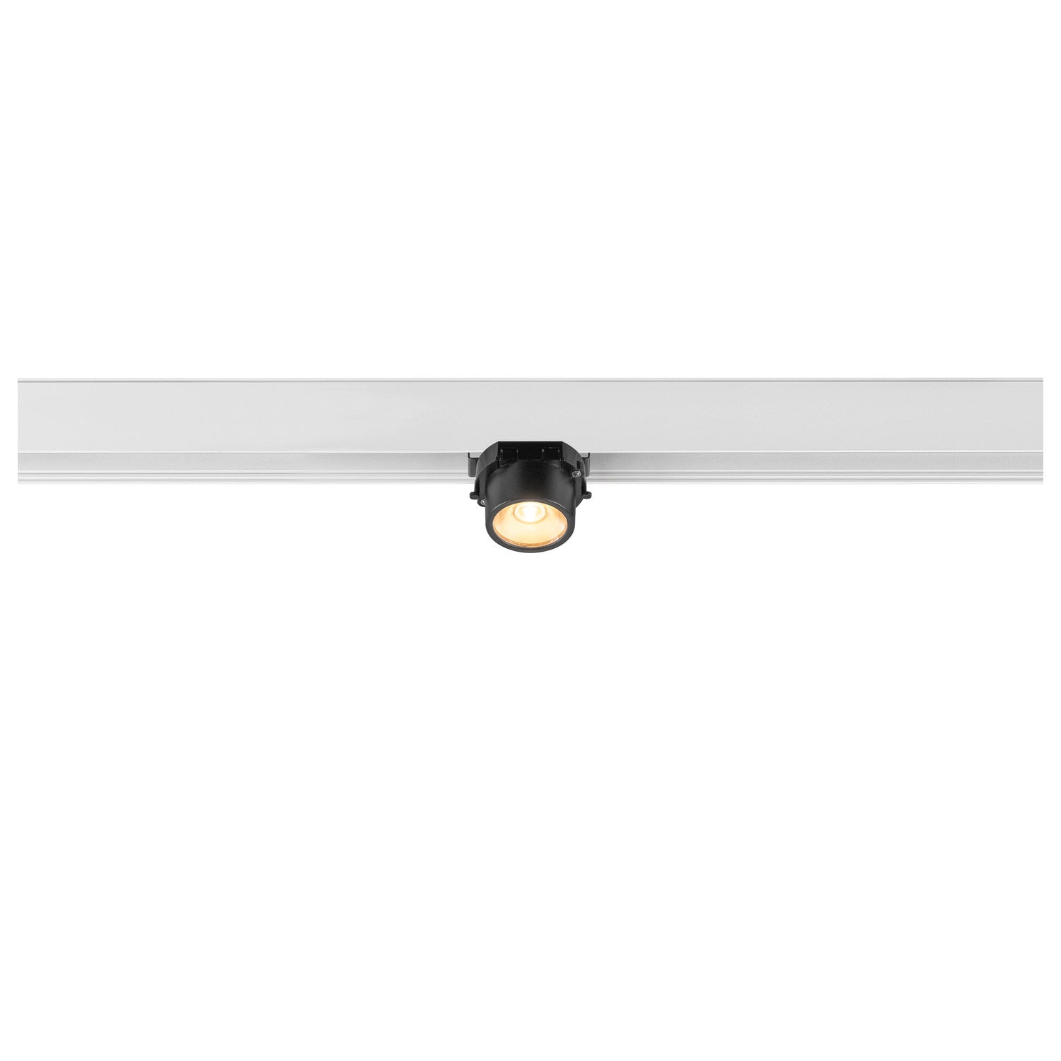 FIX-IT!, 48V, DALI, angular, calha de montagem na superfície, spot, 3000K, 6,6 W, 36°, branco / preto