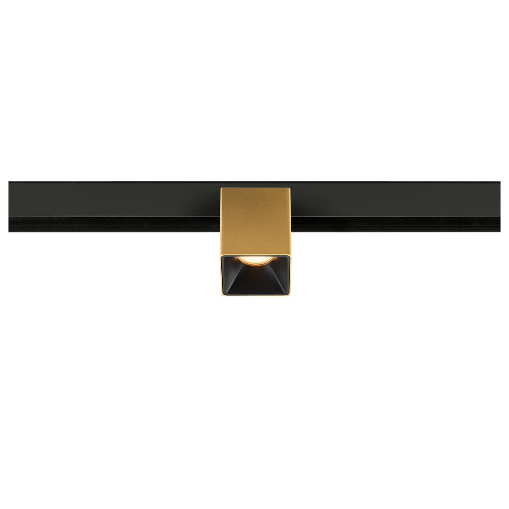 FIX-IT!, 48V, DALI, angular, calha de montagem na superfície, spot, 2000-3000K, 7,4 W, 36°, dourado / preto