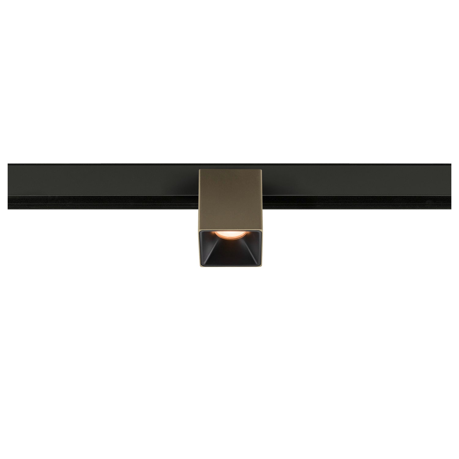 FIX-IT!, 48V, DALI, angular, calha de montagem na superfície, spot, 2000-3000K, 7,4 W, 36°, bronze / preto
