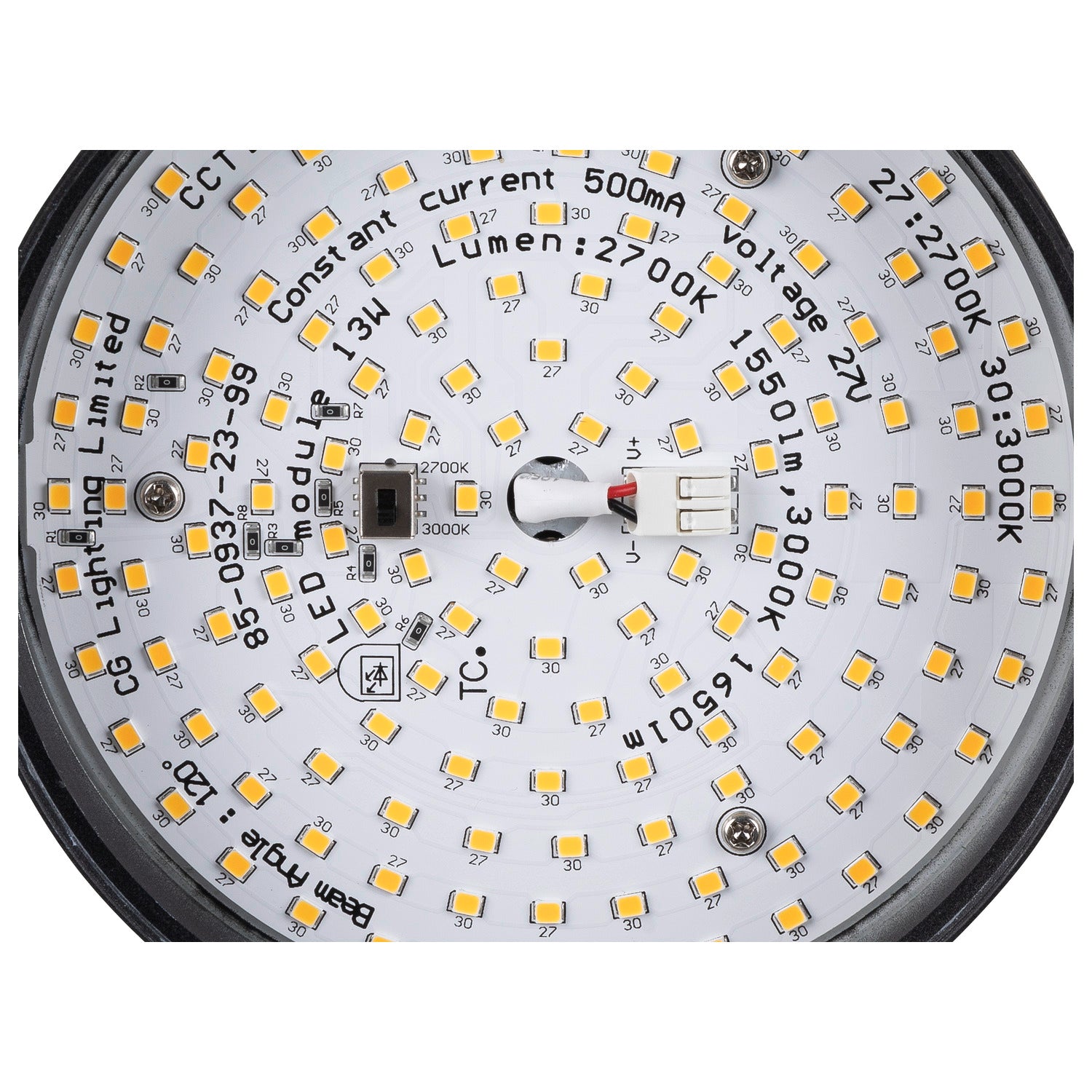 GRIP! FLAT, 48V Spot, DALI, redondo, 2700/3000 K, 14, 5 W, preto / dourado
