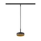 GRIP! FLAT, Candeeiro suspenso 48V, DALI, Comprimento suspenso 200 cm, 2700/3000 K, preto / dourado