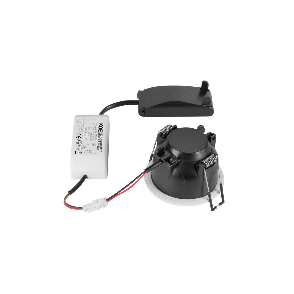 NEW TRIA® 68, luminária de teto embutida, PHASE, AIRTIGHT, redondo, 3000 K, 7,5 W, branco