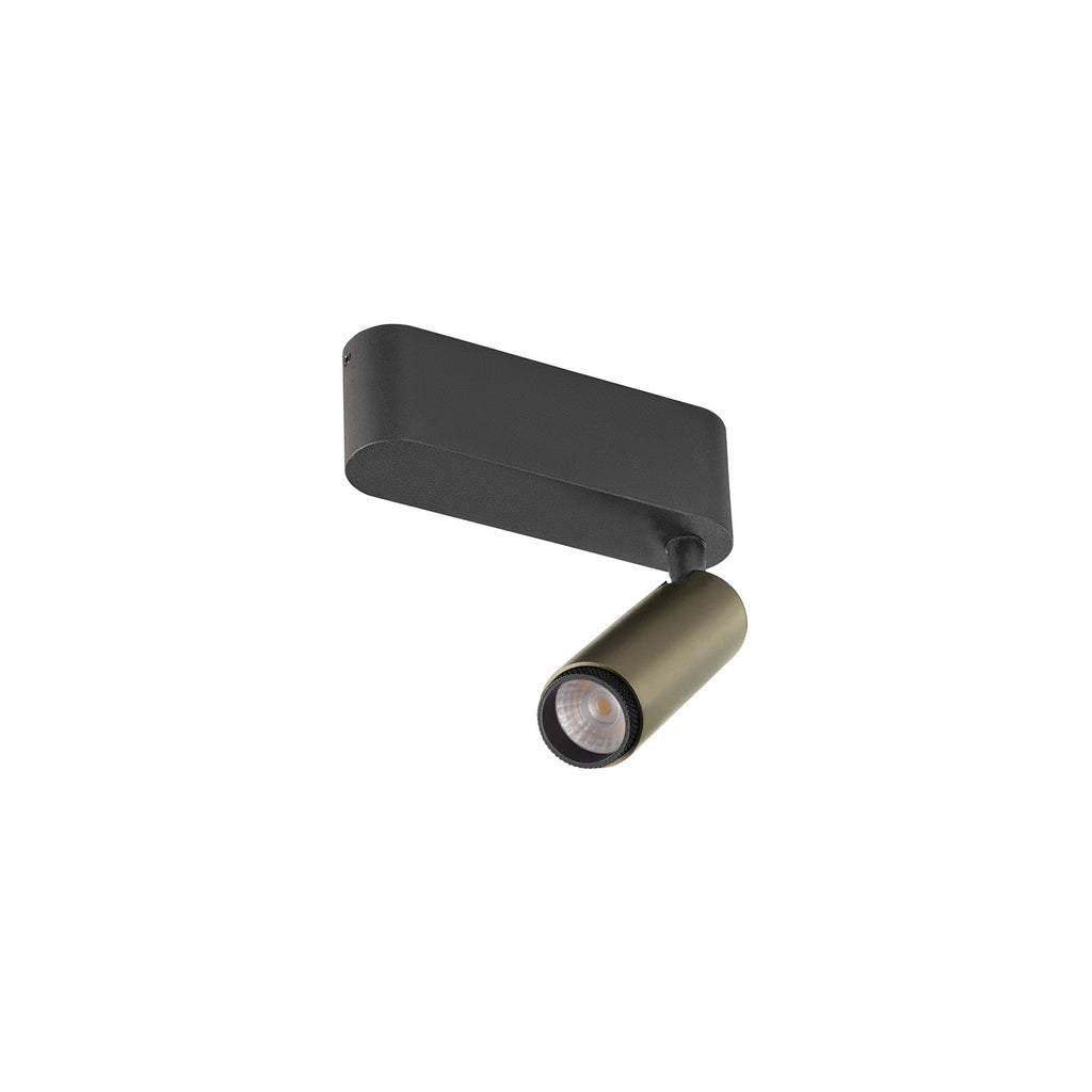 GRIP! S, luminária de parede, simples, PHASE, 2700 K, 11 W, 29°, bronze / preto