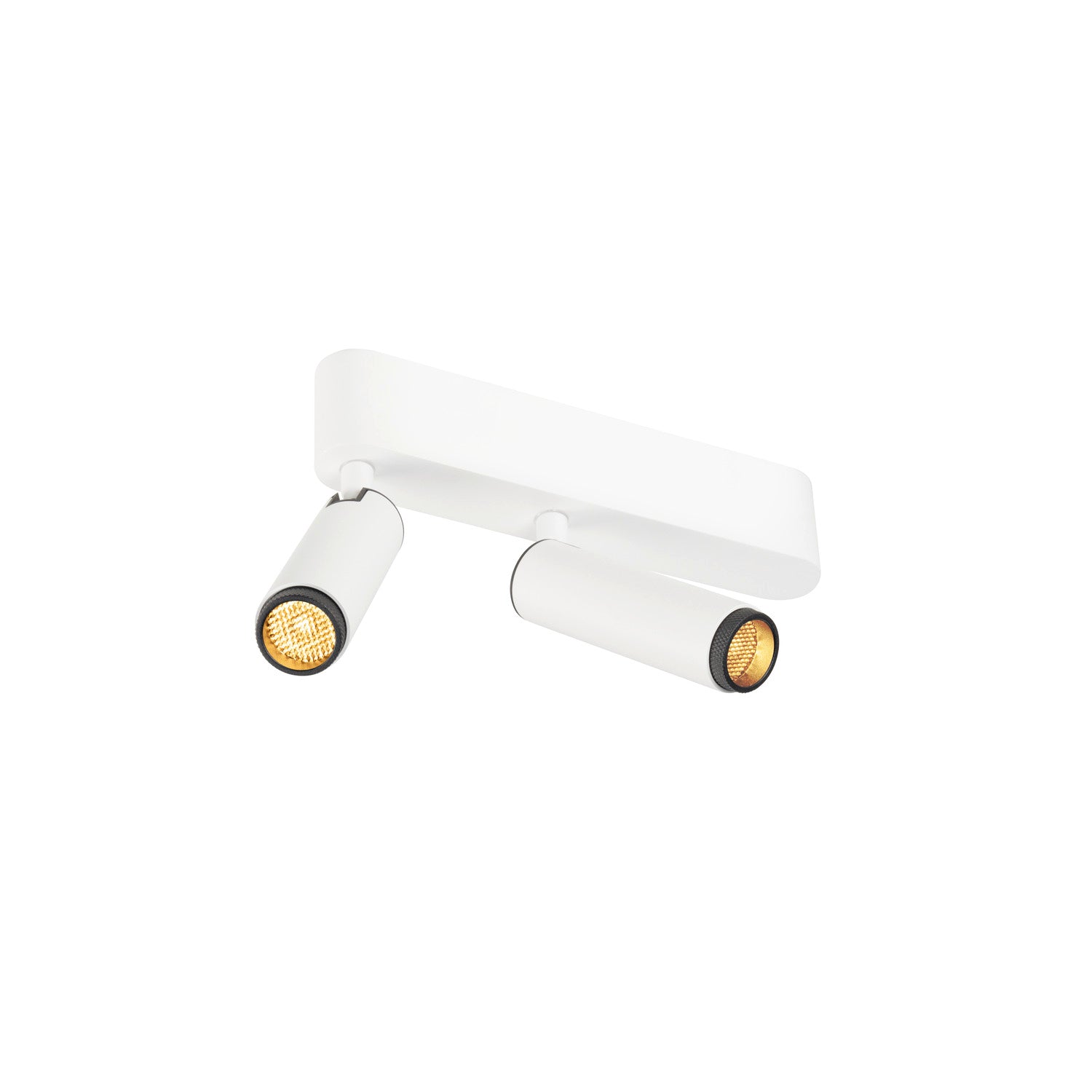GRIP! S, luminária de parede, dupla, PHASE, 3000 K, 21 W, 29°, branco / preto