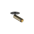 GRIP! S, luminária de teto embutida, PHASE, 3000 K, 29°, IP20, cilíndrica, bronze / preto