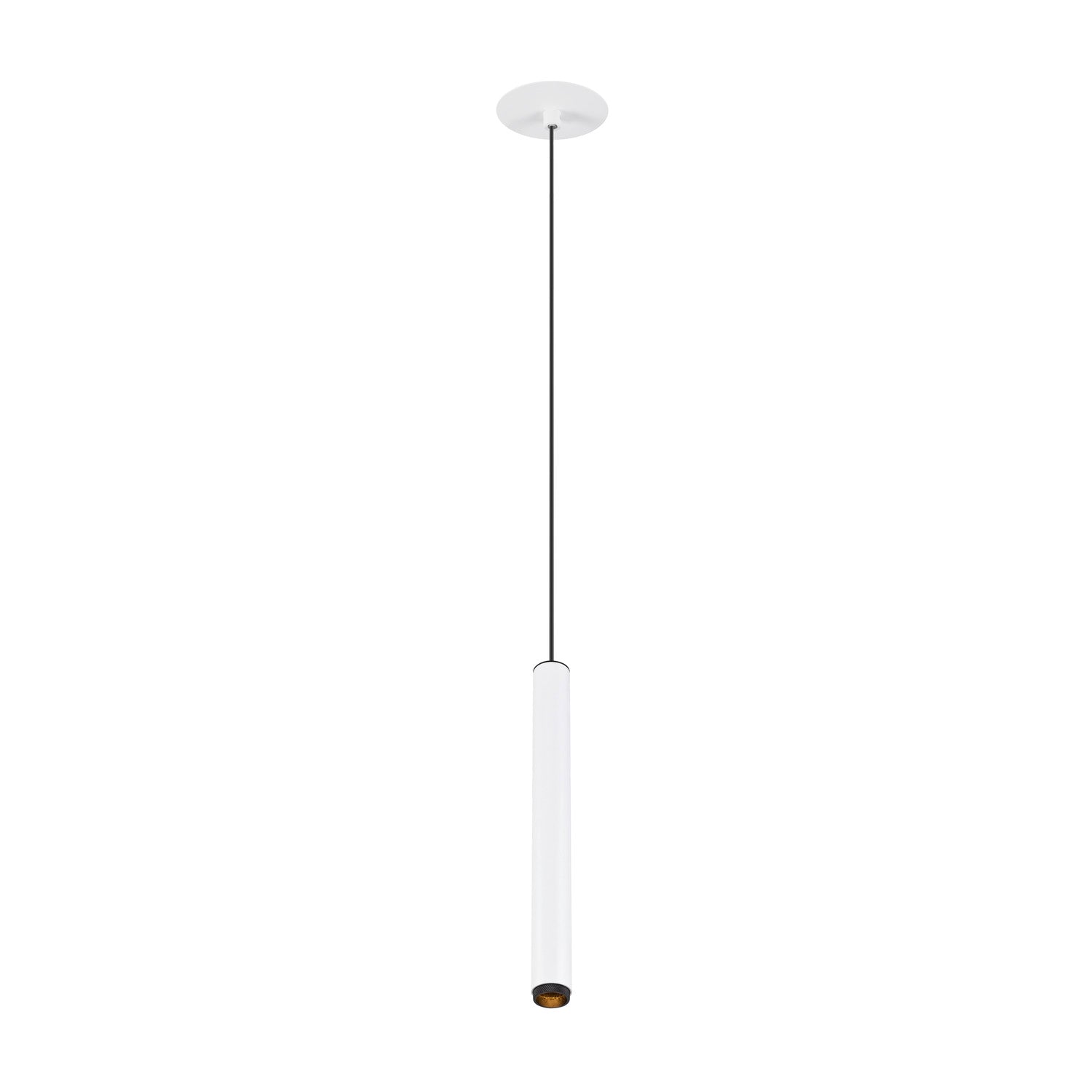 GRIP! S, Candeeiro suspenso, PHASE, Comprimento pendente 200 cm, 3000 K, 29°, branco / preto