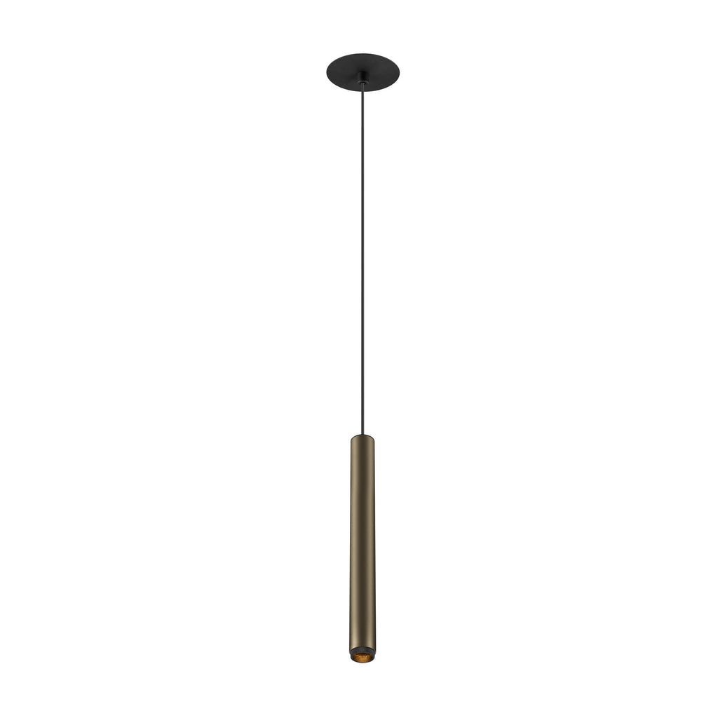 GRIP! S, Candeeiro suspenso, PHASE, Comprimento pendente 200 cm, 3000 K, 29°, bronze / preto
