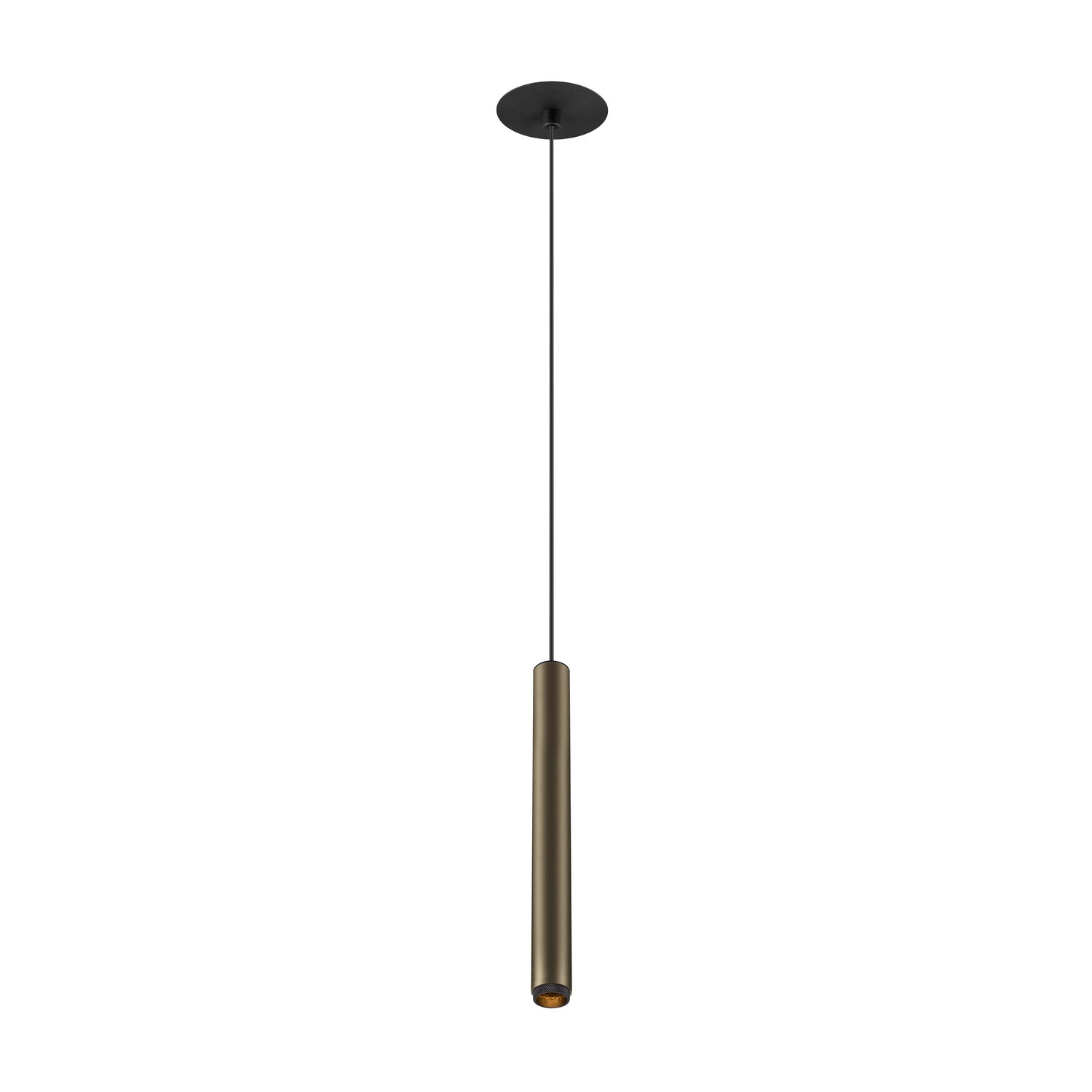 GRIP! S, Candeeiro suspenso, PHASE, Comprimento pendente 200 cm, 3000 K, 29°, bronze / preto