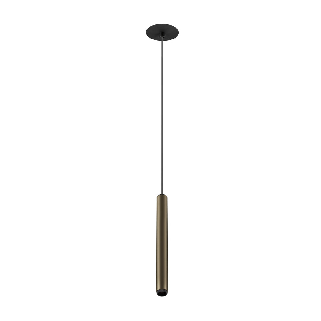 GRIP! S, Candeeiro suspenso, PHASE, Comprimento pendente 200 cm, 3000 K, 29°, bronze / preto