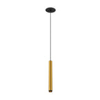GRIP! S, Candeeiro suspenso, PHASE, Comprimento pendente 200 cm, 3000 K, 29°, ouro / preto