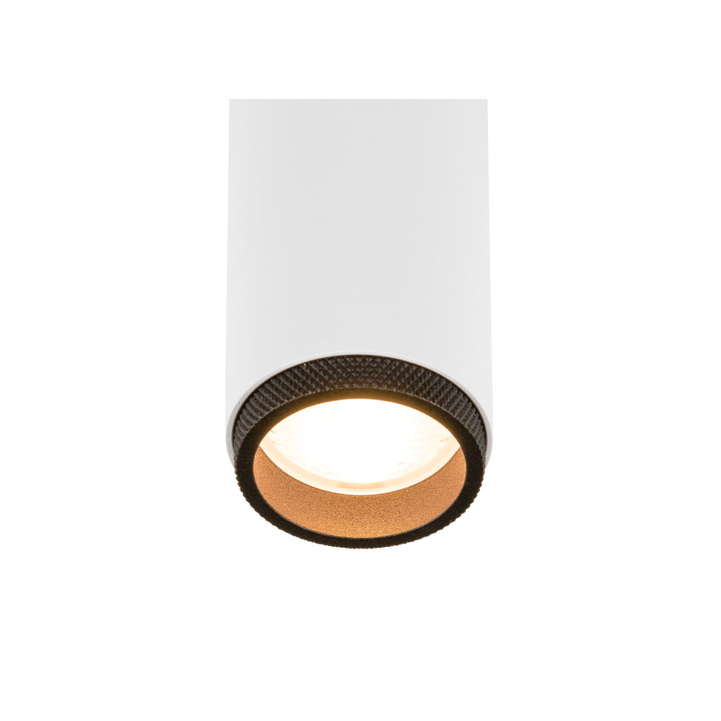 GRIP! M, luminária de parede, dupla, PHASE, 2700 K, 28 W, 42°, branco / preto