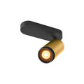 GRIP! L, SPOT CL, single, QPAR51, candeeiro de teto de superfície, cilíndrico, 1 x máx. 6 watts, dourado / preto