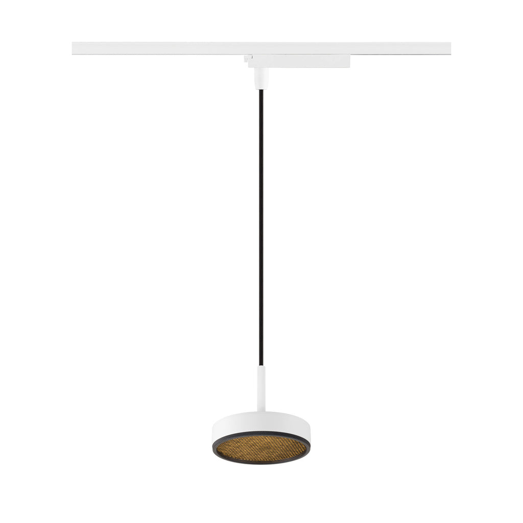 GRIP! FLAT, 1~ Candeeiro suspenso, PHASE, Comprimento pendente 200 cm, 2700/3000 K, branco / preto