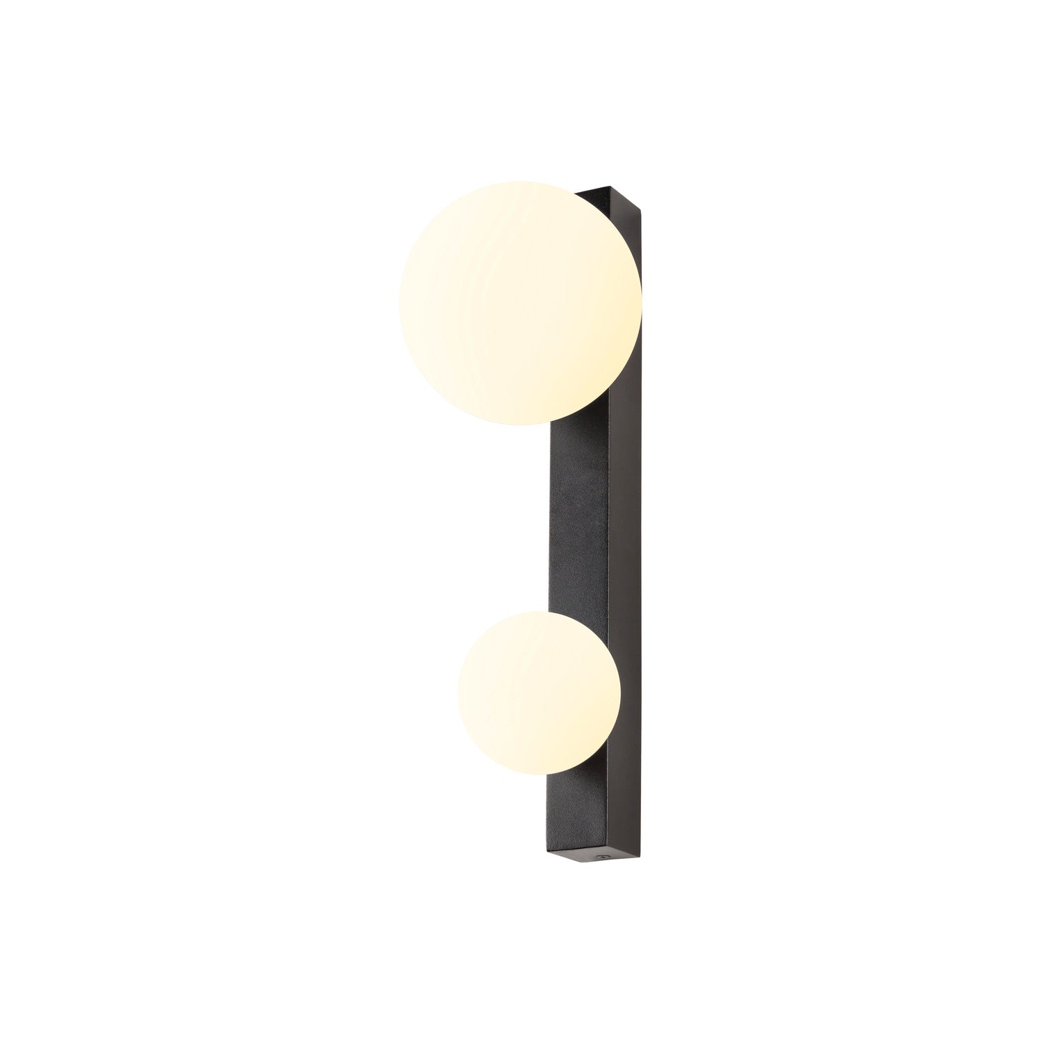 SUN WL, duplo, G9, luminária de parede, redonda, 2 x máx. 5 W, IP20, preto