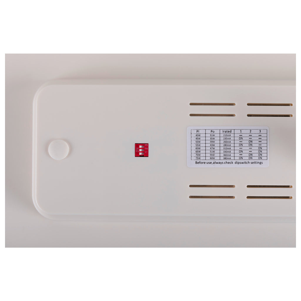 SIGHT PANEL, 3~ Spot, retangular, 3000 K, 38 W, 70°, branco