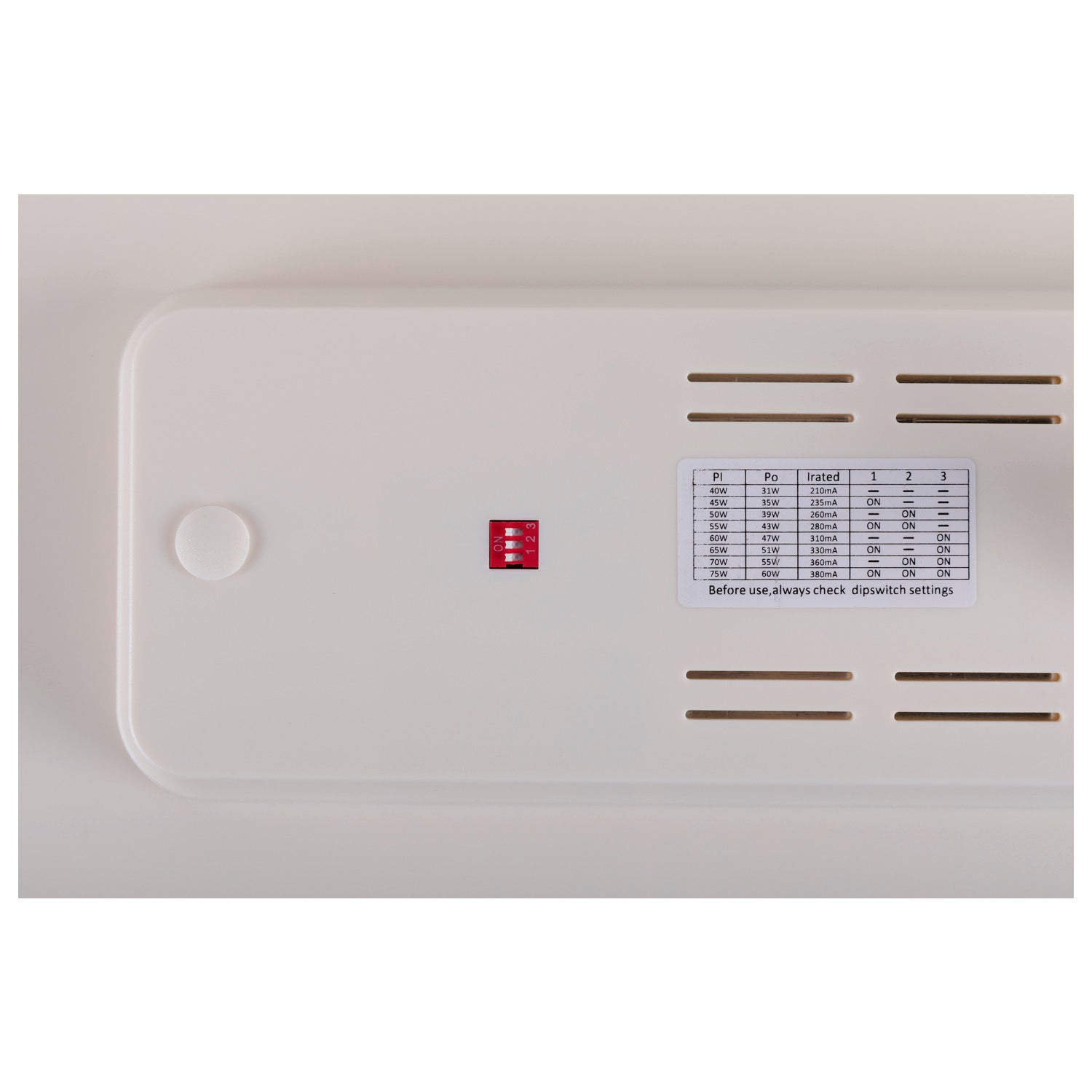 SIGHT PANEL, 3~ Spot, retangular, 3000 K, 38 W, 70°, branco