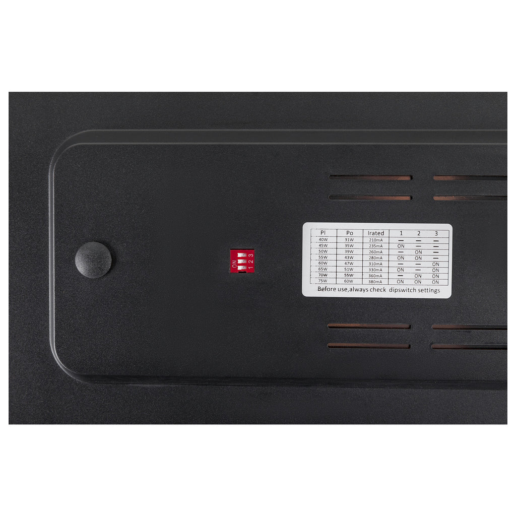 SIGHT PANEL, 3~ Spot, retangular, 4000 K, 38 W, 70°, preto